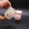 Handcrafted Rose Porcelain Cups (Set of 2)
