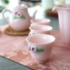 Handcrafted Rose Porcelain Tea Set