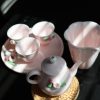 Handcrafted Rose Porcelain Tea Set