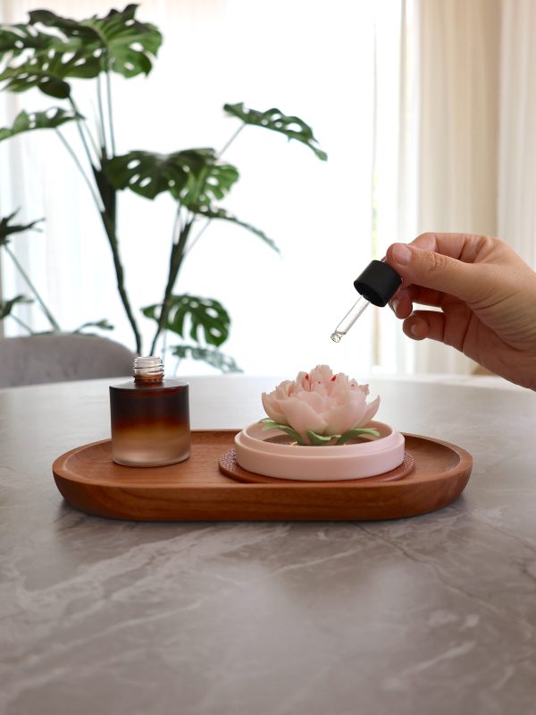Handcrafted Porcelain Flower Aroma Diffuser-Hibiscus