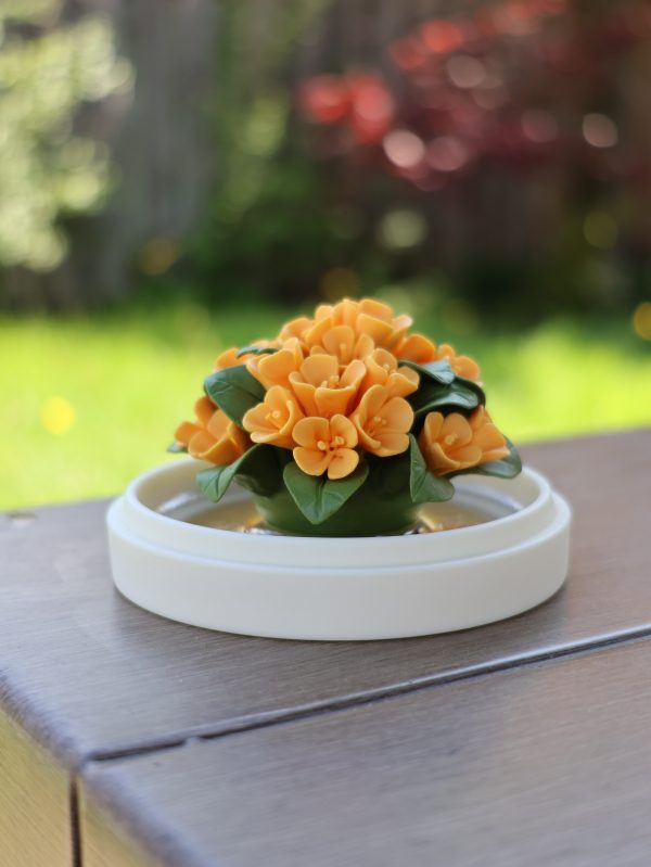 IMG_2449 Handcrafted Porcelain Flower Aroma Diffuser-Osmanthus