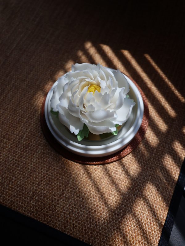 IMG_2553 Handcrafted Porcelain Flower Aroma Diffuser-Camellia