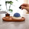 Handcrafted Porcelain Flower Aroma Diffuser-Blue Hydrangea