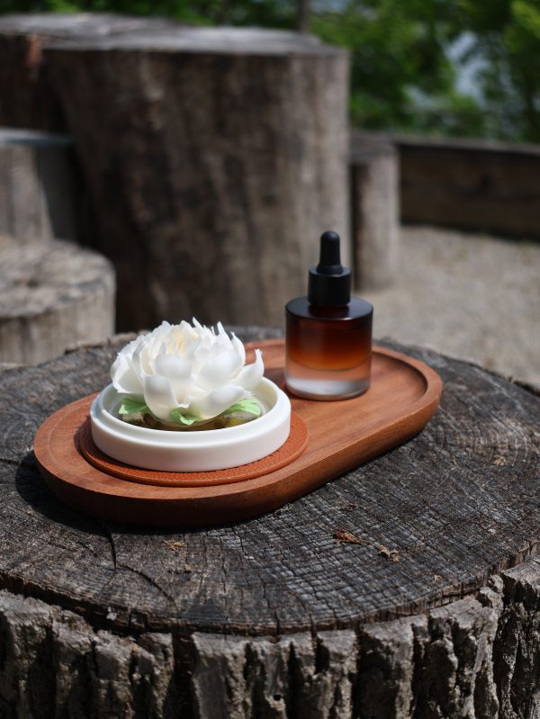 IMG_2774 Handcrafted Porcelain Flower Aroma Diffuser-Camellia