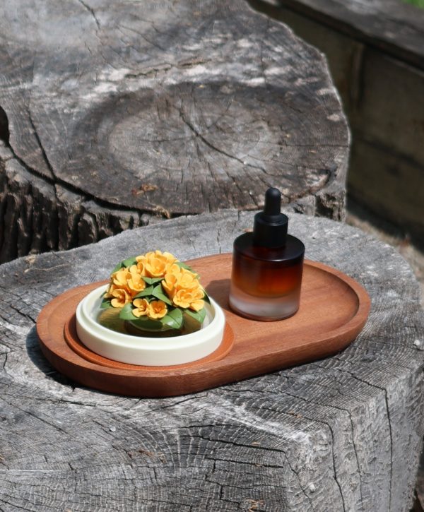 IMG_2803 Handcrafted Porcelain Flower Aroma Diffuser-Osmanthus