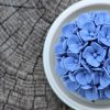 Handcrafted Porcelain Flower Aroma Diffuser-Blue Hydrangea