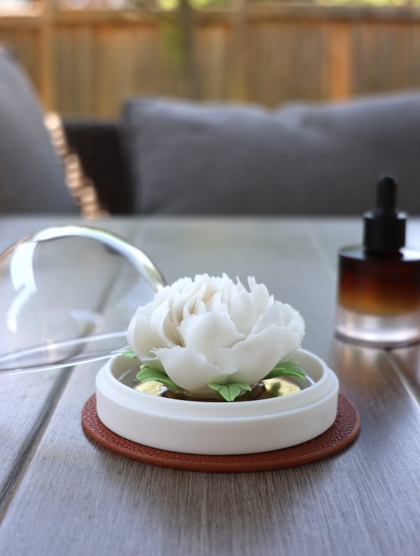 IMG_2929 Handcrafted Porcelain Flower Aroma Diffuser-Camellia