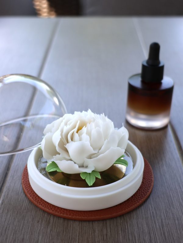IMG_2932 Handcrafted Porcelain Flower Aroma Diffuser-Camellia