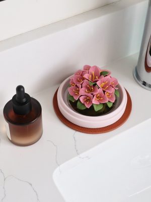 Handcrafted Porcelain Flower Aroma Diffuser - Bougainvillea
