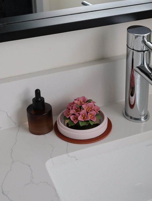 Handcrafted Porcelain Flower Aroma Diffuser - Bougainvillea
