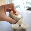 Cream Whisper Travel Tea Set