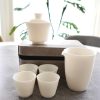 Ivory Jade Porcelain Tea Set