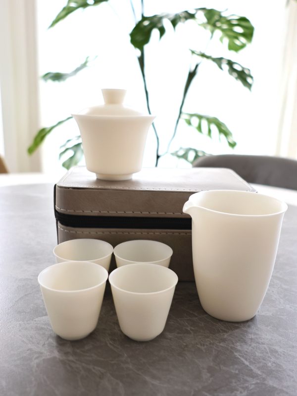 Ivory Jade Porcelain Tea Set