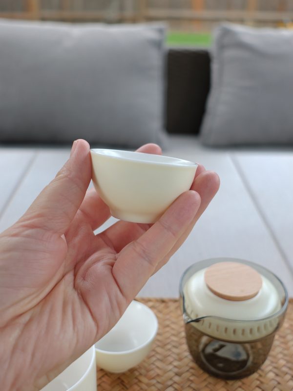 Cream Whisper Travel Tea Set