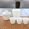 Ivory Jade Porcelain Tea Set