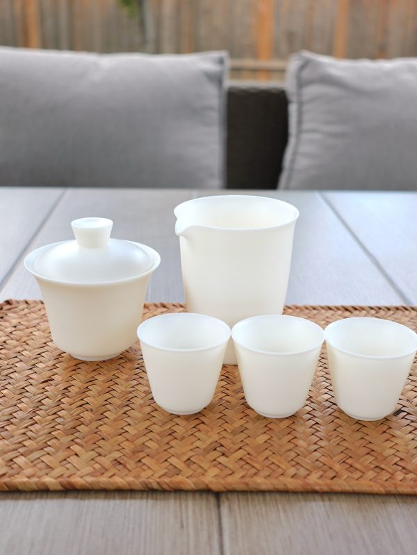 Ivory Jade Porcelain Tea Set