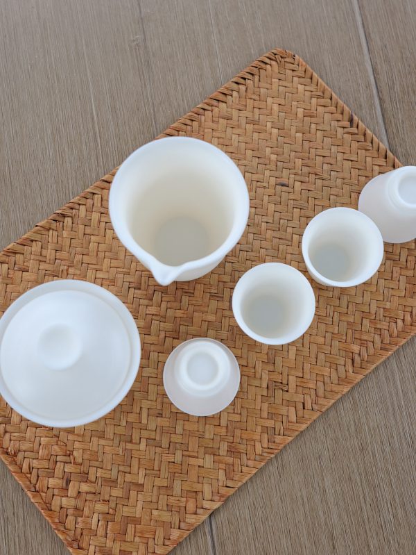 Ivory Jade Porcelain Tea Set