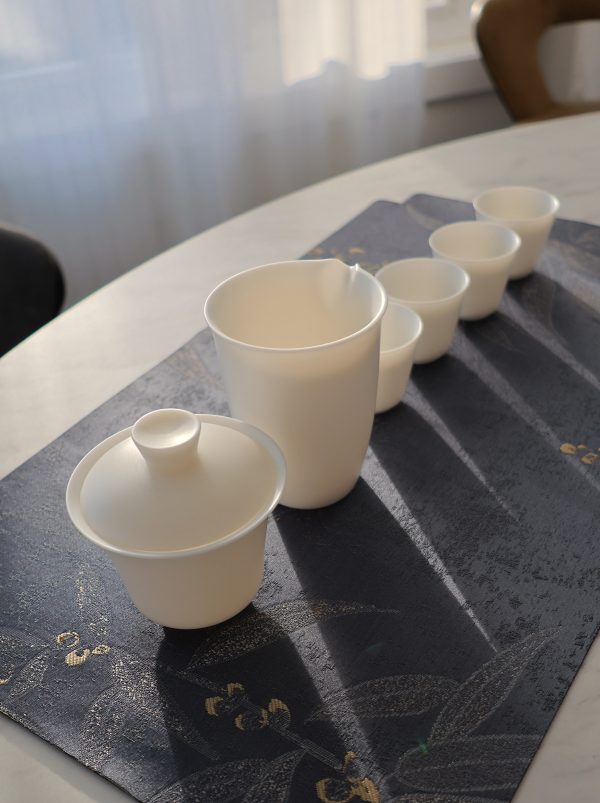 Ivory Jade Porcelain Tea Set