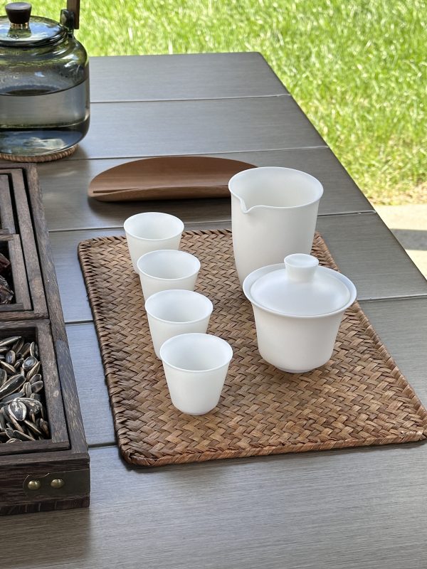 Ivory Jade Porcelain Tea Set