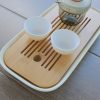 Serenity Bamboo & Ceramic Tray