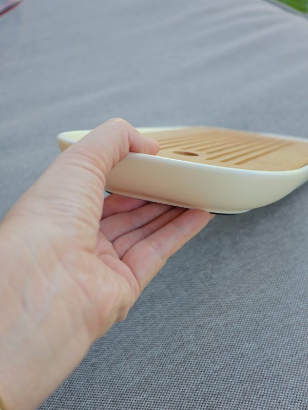 Serenity Bamboo & Ceramic Tray